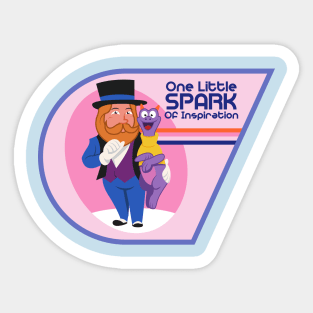 Retro Imagination Spark Sticker